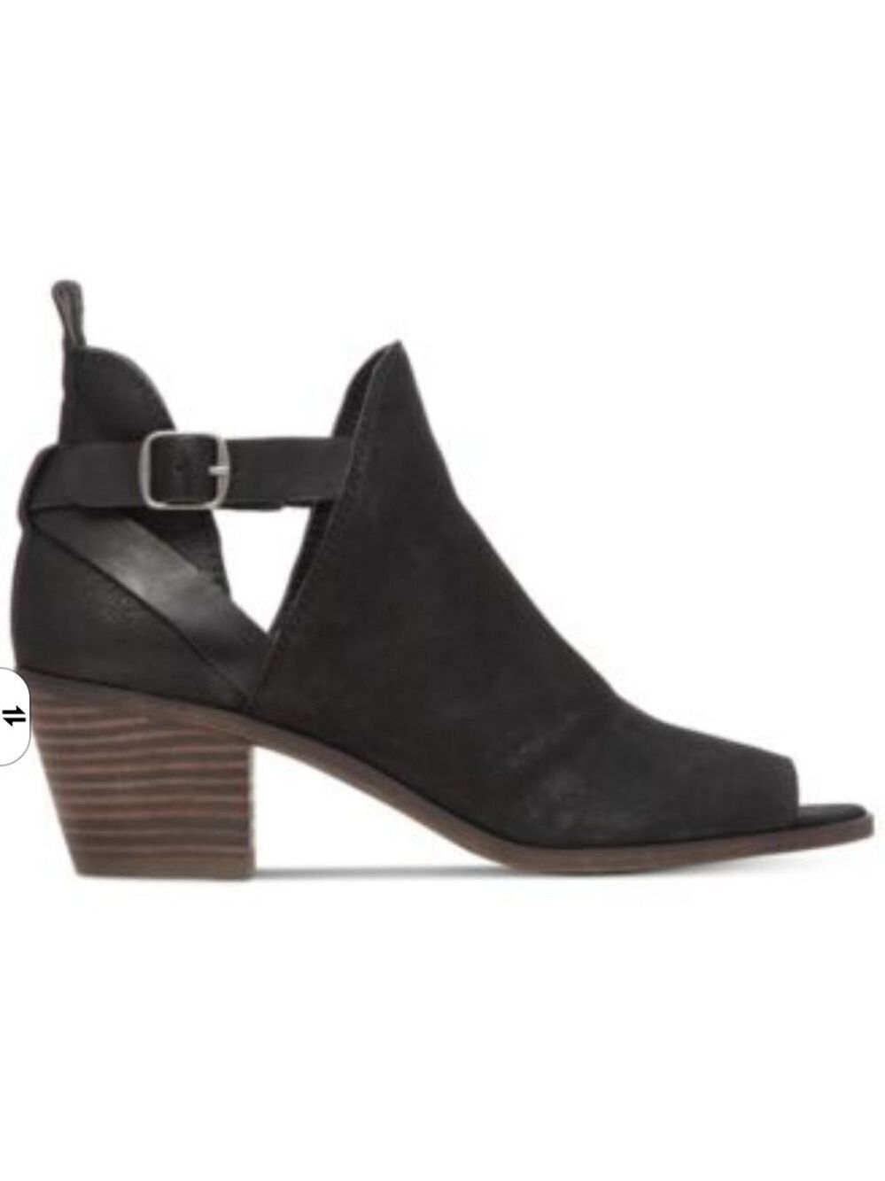Lucky Brand Banu Cut Out Peep Toe Boots Size 8M